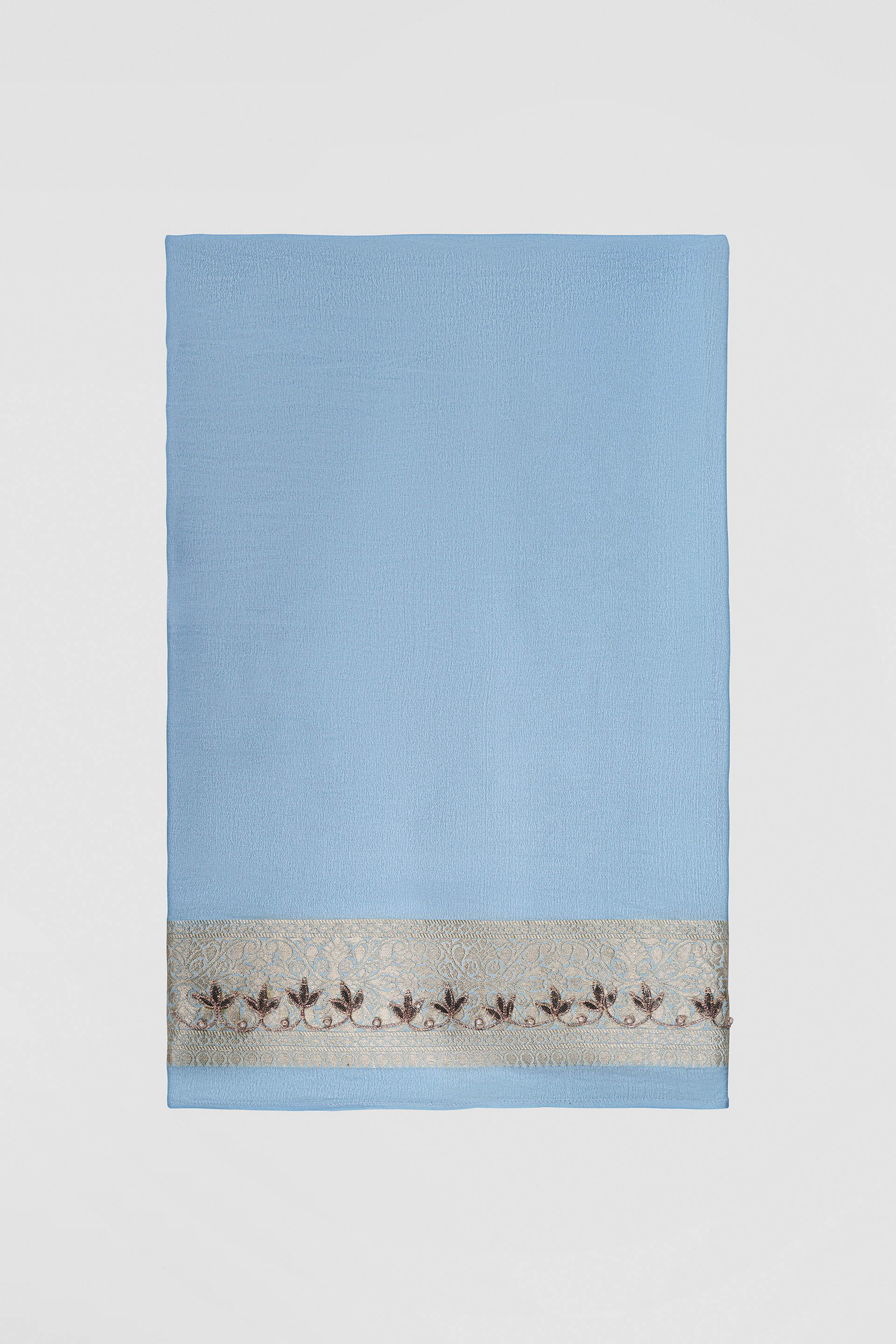 Panavi Saree Set, Powder Blue, image 8